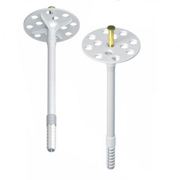 Dibluri cu cui metalic 140 mm ( 14 cm ) pentru polistiren sau vata 8 - 10 cm , Buc