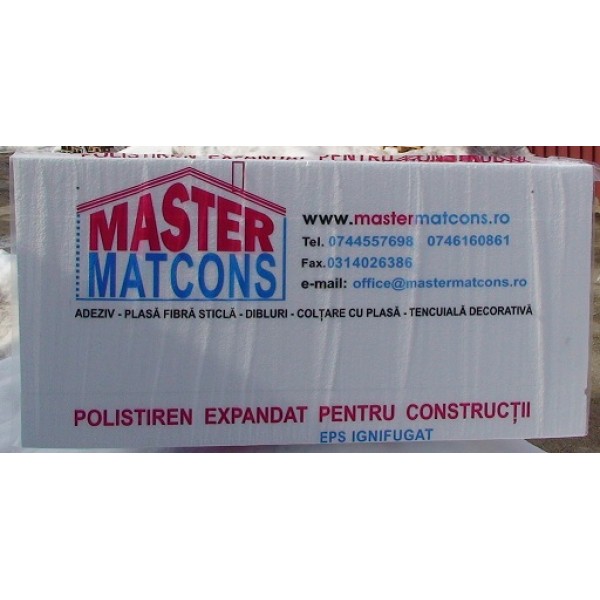 Polistiren expandat 10 cm , EPS 70 MASTER MATCONS ( 13,5 kg/m3 ) , Bax 2.5 m2